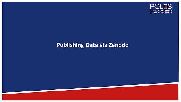 Publishing Data via Zenodo